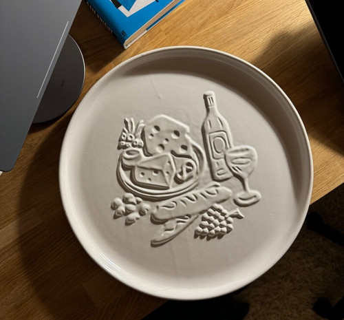 Vintage ceramic cheese - ceramic, 12"