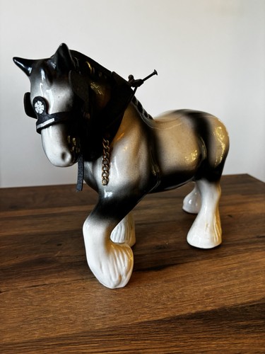 Vintage ceramic shire horse - vintage,