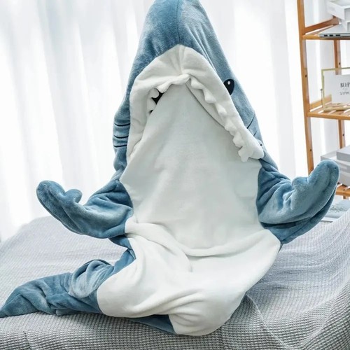 Shark blanket adult cartoon - shark,