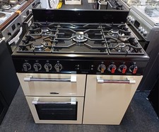 LEISURE CK9OF232C Cookmaster 90cm Dual Fuel Range Cooker in Cream black