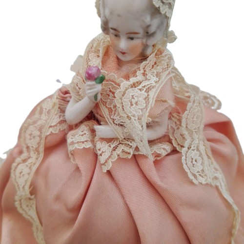 Vintage german porcelain pin - vintage,