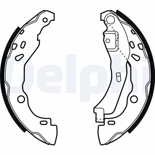 Brake shoe set delphi - brake, ls1929
