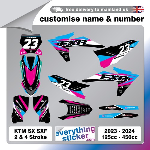 Custom ktm graphics kit - ktm, mx