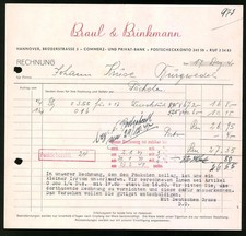 Invoice Hanover 1940, company