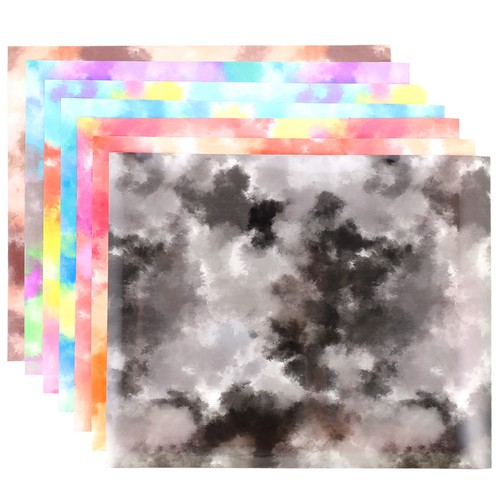 7pcs tie dye heat transfer - tie,
