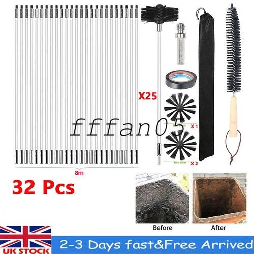 32x flexible chimney sweep set - flexible,
