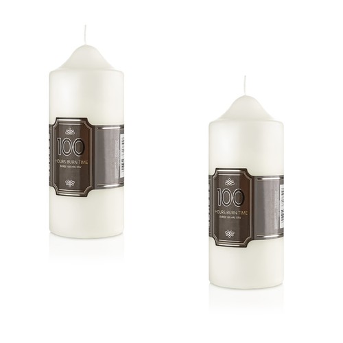 Unscented pillar candles - unscented,