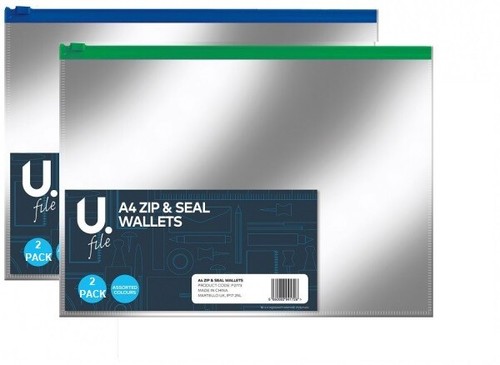 Mesh plastic wallet - a4,