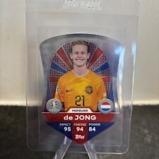 Chrome Pro Elite Shield Frenkie DE JONG Match Attax EURO 2024 Euros 24 # SC 5