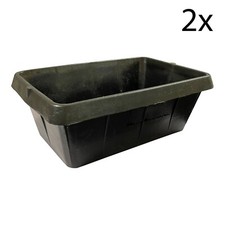 2 x 30 Litre Rubber Skip Feed