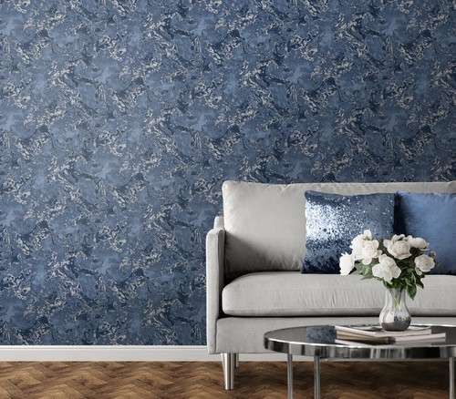 Navy silver elixir metallic - navy,