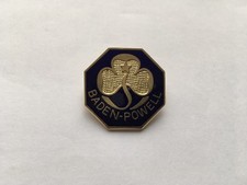 VINTAGE GIRL GUIDES BADEN-POWELL ENAMEL PIN BADGE