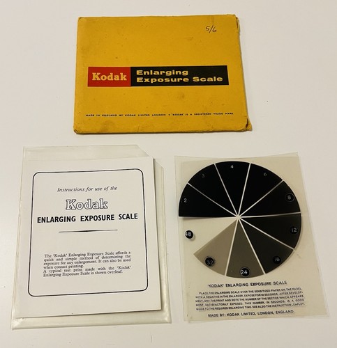 Kodak enlarging exposure scale - kodak,