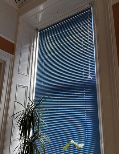 Long metal blue venetian - long,