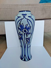 Moorcroft ragged blue poppies large vase 2000
