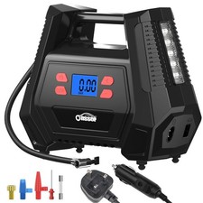 Oasser Tyre Inflator Air Compressor with 12V AC/240V DC car tyre Pump 150 PSI