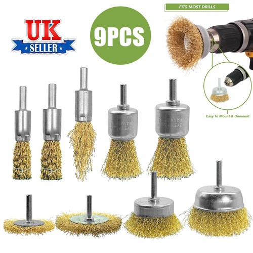 9pcs wire brush drill - wire,