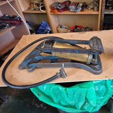 1952  air ministry spitfire pump Vintage Kismet Duplex Master Foot Pump No S1677