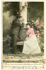 French Lovers In  A Flowery