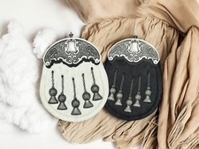 Men's Full Dress Kilt Sporrans - Chroom Antique Thistle Cantle Sporran