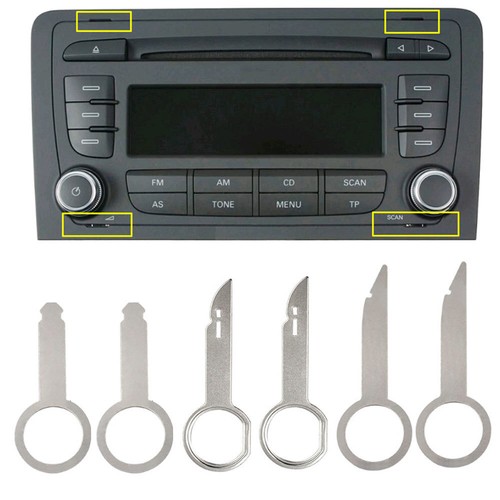 6pcs car radio removal - 6pcs, key