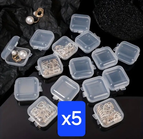 Mini clear plastic storage - plastic,