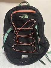 The North Face Backpack School Hiking Trail Borealis PinkBlue Black Stain Inside