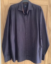 Hacket men’s XL  navy/brown flower print shirt slim fit