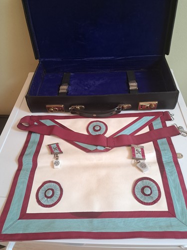 Masonic regalia leather case - masonic,