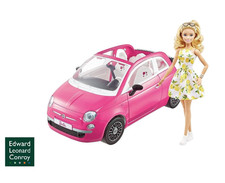 Barbie Doll and Fiat 500 Car