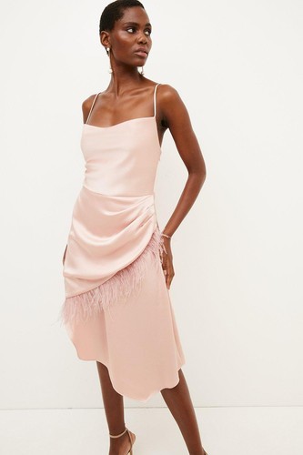 Karen millen womens satin - karen, midi