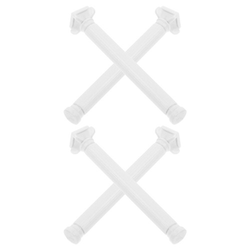 4pcs white mini roman - roman, pillar