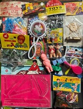 15 Vintage Unused 1950s/60s Toys - Puzzles, Rattles, Dolls Etc Set 1.