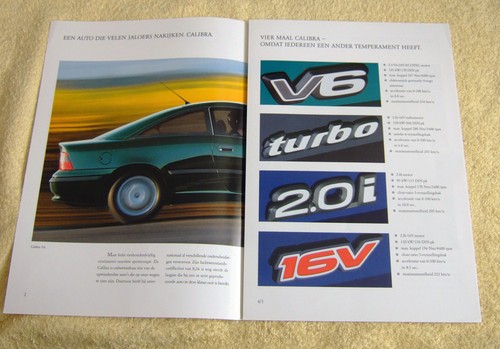 Opel calibra highlights - calibra, dutch