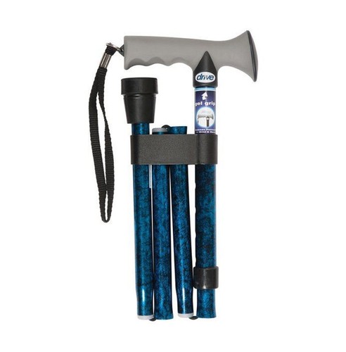 Walking stick blue gel - walking, handled