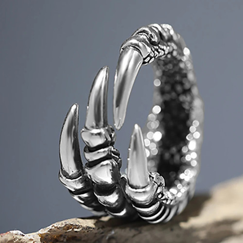 Mens dragon claw ring - dragon,