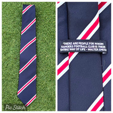 Glasgow Rangers Classic Tie Walter Smith Quote On Back Brand New 