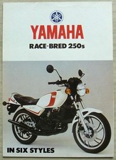 YAMAHA RACE BRED 250's Motorcycles Sales Brochure c1980? XS250 RD250LC XS250SE +