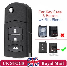 3 Buttons Remote Fob Case Flip