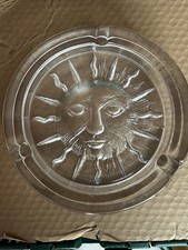 Large Heavy Glass Ashtray