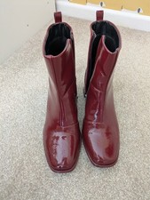 Red Ankle Boots Size 7 Schuh