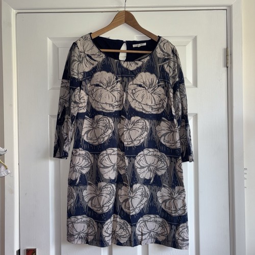 White stuff lotto dress navy - white,