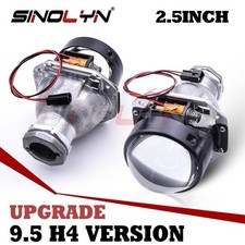 2.5" H4 Bixenon Projector Lens Hi Low Headlight Upgrade Use D2S D2H HID LED Lamp