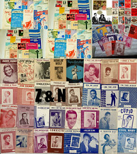 sheet music song sheets pianoforte classical vintage music score song book (A1)