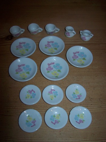 Childs china tea set white - set,