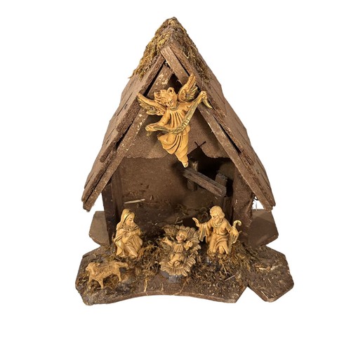 Vtg nativity scene creche made - vtg,