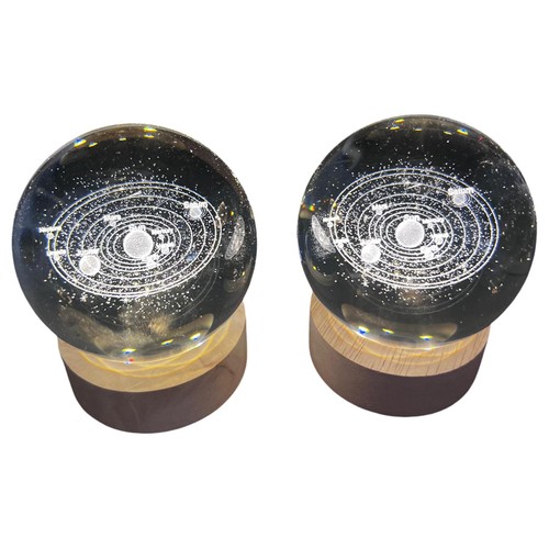 Set two crystal ball - set, of