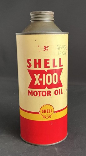 Shell x100 vintage motor - shell, oil