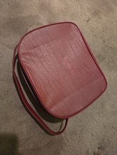 Vintage vanity case red with - vintage,