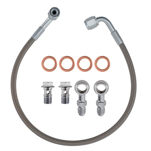 Turbo oil feed line - line, for